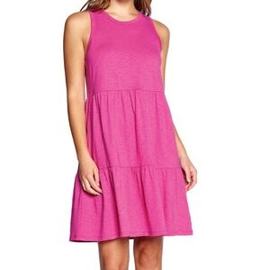 J. Crew Factory Women’s Pink Tiered Swing Dress. Size Large. NWT.
